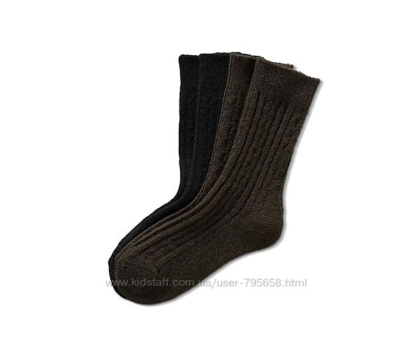 Теплые вязаные носки термоноски зимние с шерстью 35 38 40 41 43 46 Tchibo 