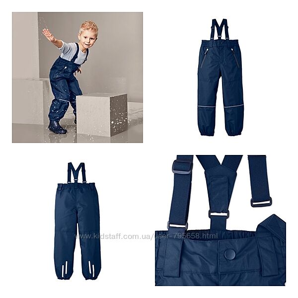 Напівкомбінезон дощовик грязепруф 92 98 104 110 116 Tchibo Німеччина штаны