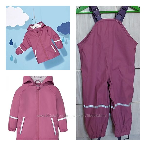 Костюм дощовик 92 98 104 Lupilu грязепруф водонепроникний Німеччина 