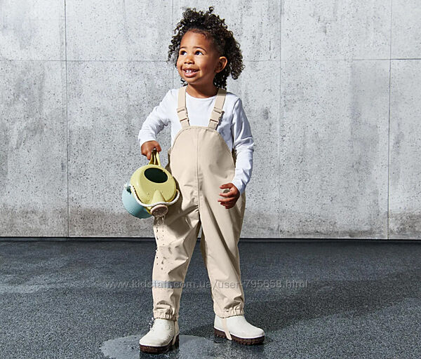 Полукомбинезон дождевик непромокаемый штаны 116 122 128 Tchibo грязепруф