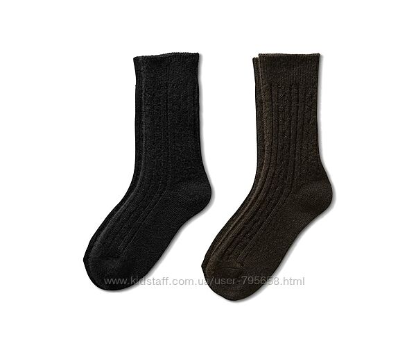 Теплые вязаные носки термоноски зимние с шерстью 35 38 40 41 43 46 Німеччин