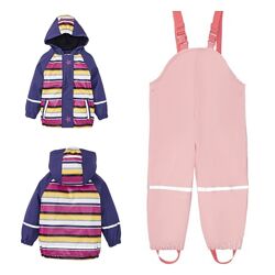 Костюм дождевик 104 110 116 Lupilu грязепруф на флисе Германия дощовик