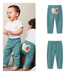 Якісні дитячі штанці штани трикотажные яблучко брюки Tchibo 80 86 92