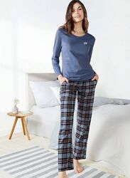 Отличные женские фланелевые пижамные штаны Esmara Германия размер евро XS S