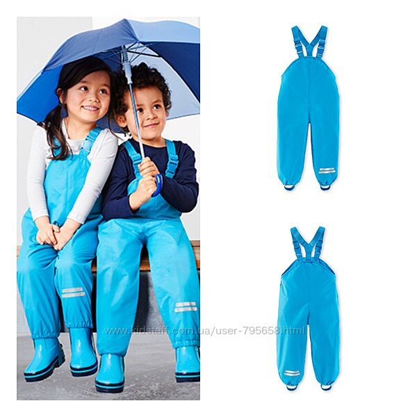 Полукомбинезон дождевик трехсезонный 116 122 128  Німеччина грязепруф 