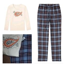 Костюм для дому комплект піжама фланелеві штани XS 32 34 Esmara Німеччина