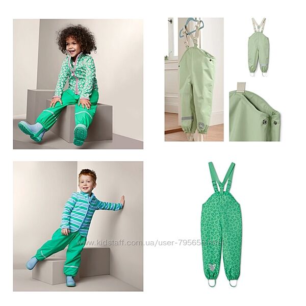 Штани напівкомбінезон трьохсезонний на підкладці от 74 до 128 см Німеччина