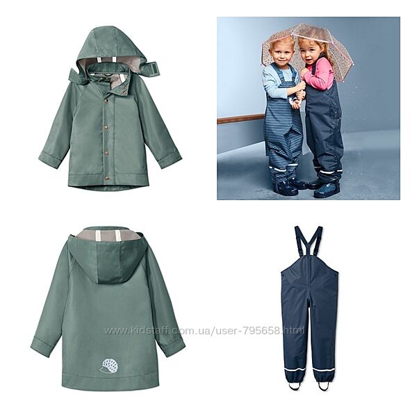 Костюм дождевик грязепруф 86 92 98 104 110 116 Tchibo Германия
