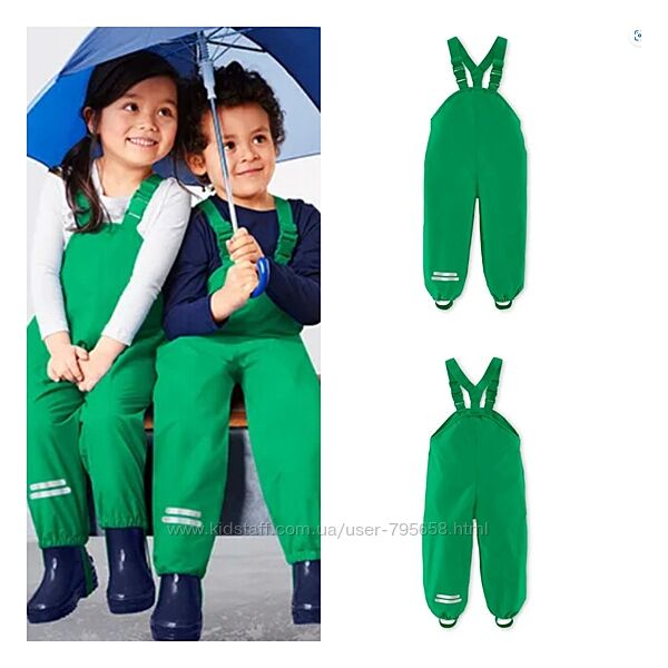 Комбінезон грязепруф штани полукомбинезон на флісі 68 74 80 Німеччина дощ