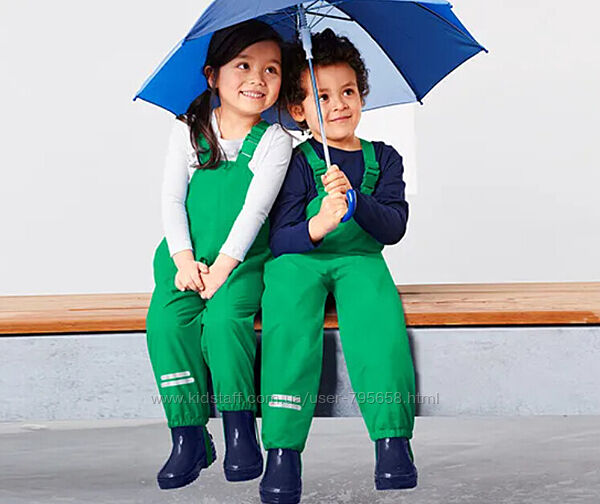 Комбінезон грязепруф штани полукомбинезон на флісі 68 74 80 Німеччина дощ