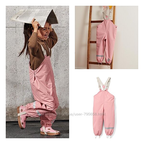 Напівкобінезон дождевик дощовик 80 86 92 Німеччина від дощу на флисе утепле