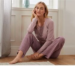  Фланелеві штани теплі органічна бавовна піжамні S M L Німеччина