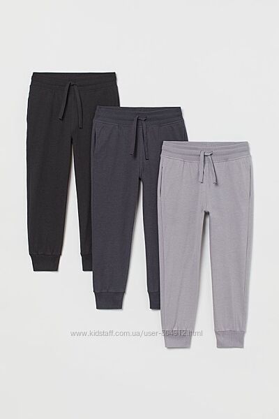 H&M не утеплені спортивні штани джогери 6-8, 9-10років 