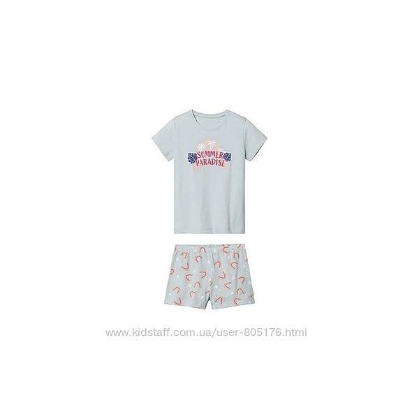 Піжама для дівчинки пальмочки Lupilu 98-104