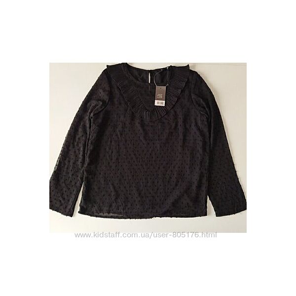 Блуза шифон чорна Esmara 36