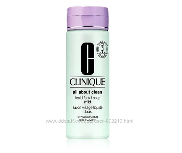 Clinique Liquid Facial Soap Mild рідке мило для сухої та комбінованої шкіри