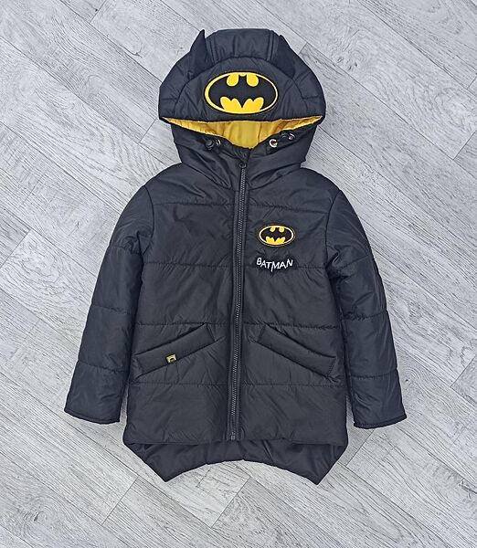 Дитяча демісезонна куртка Бетмен на хлопчика 3-7 років, весняна курточка дл