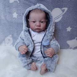 Реалістична лялька Реборн Reborn хлопчик - повністю вініл-силіконовий пупс з одягом, новонароджене маля, як жива справжня д