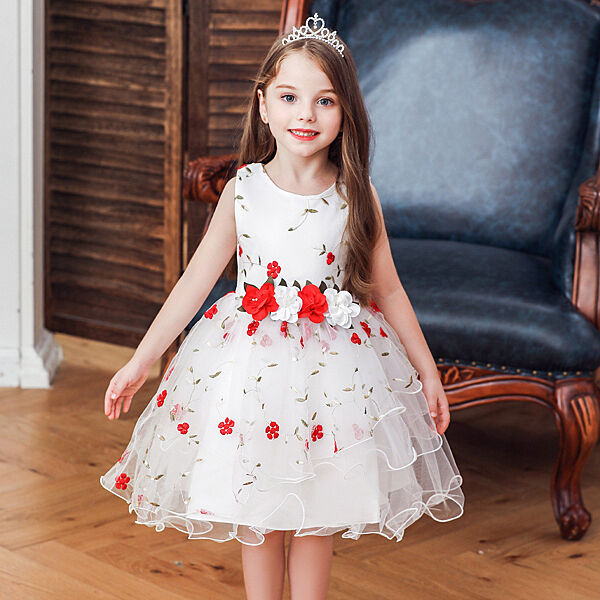 Дитяча ошатна біла сукня з фатином для дівчинки на свято у садок, школу/ Св