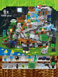 Конструктор Майнкрафт Горная Пещера, 1000 деталей. Minecraft