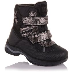 Зимові черевички з прогумованим захистом на липучках для дівчат 26-30 р. 5.4.438