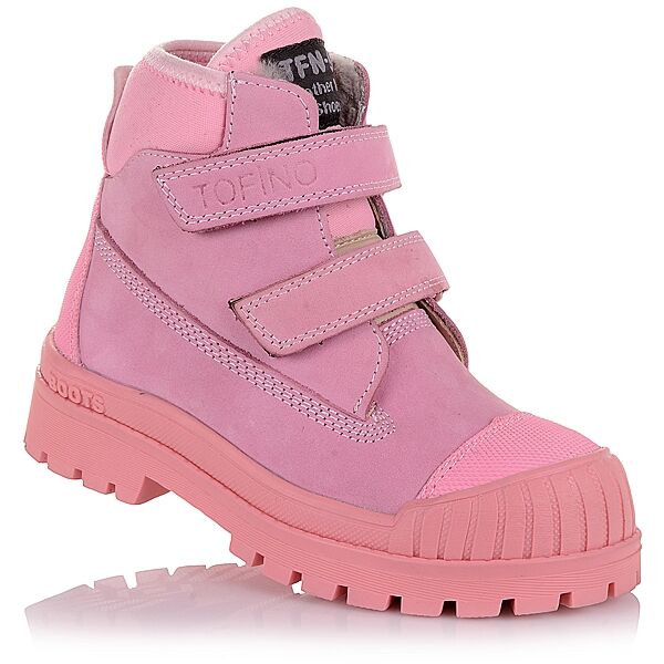Рожеві зимові черевики з гумовим шкарпеткою для дівчат 33,36 р. 5.4.427
