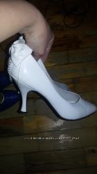 Шикарные белые туфли