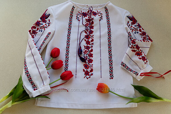 Вишиванка для дівчинки 6/7р б/в