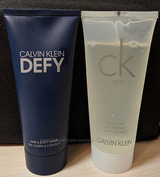 Гели для душа мужской и женский Calvin Klein Defy и CK One 100ml