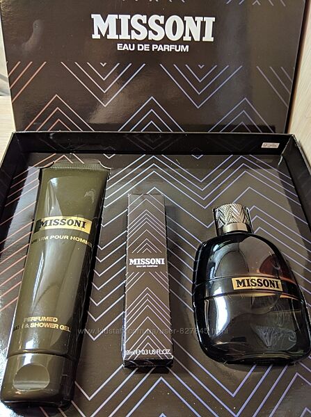 Парфюмерный набор Missoni Parfum Pour Homme. Оригинал.