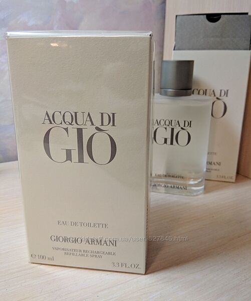 Acqua Di Gio новый выпуск 2024 refillable.100ml. Оригинал .