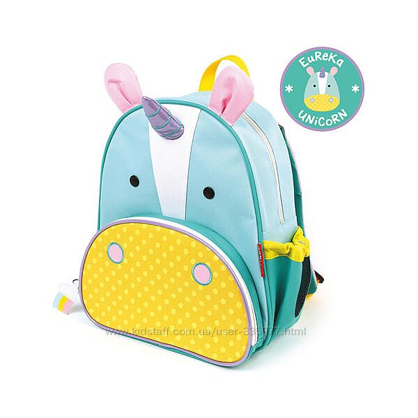Рюкзак Скіп-Хоп лис, єтті крокодил, нарвал метелик Zoo Little Kid Backpack