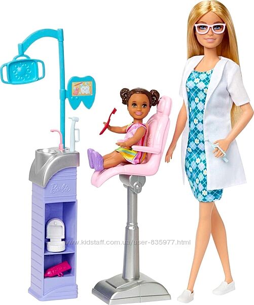Лялька Барбі Стоматолог лікар дантист Я хочу бути Barbie Careers