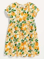 Сукня бавовняна в лимони,  квіточки Олд Неві Old Navy жовте