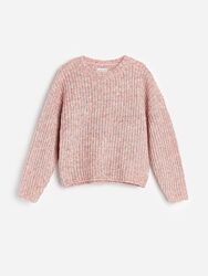 Светр Резервед рожевий меланж р.110 см. Reserved свитер кофта джемпер пудра