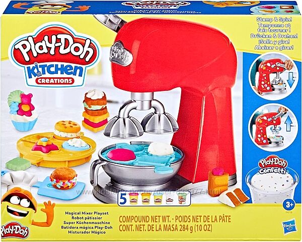 Набір Play-Doh Kitchen Magical Mixer Плей До міксер на кухні та десерт
