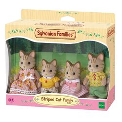 Ігровий набір Sylvanian Families сім&acuteя смугастих котиків пісочних