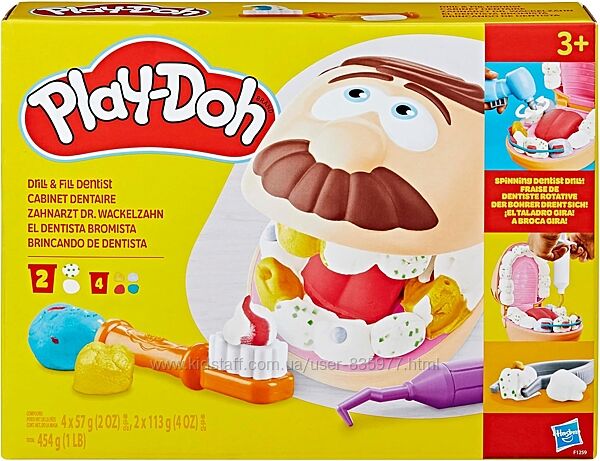 Плей до стоматолог Містер Зубастик Play-Doh Drill Fill Dentist