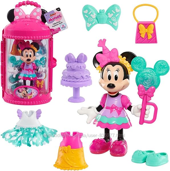 Minnie Mouse Fabulous Fashion 14-p Sweet Party, Мінні Маус з одягом та акс