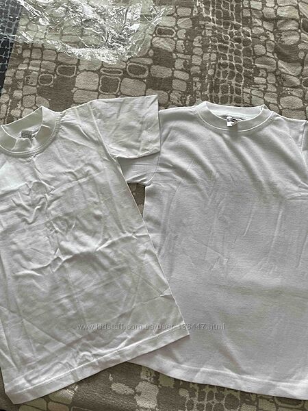 нові білі футболки ціна за 2шт