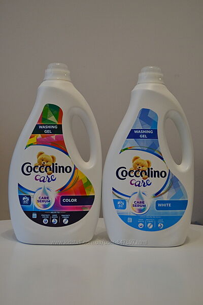 Coccolino care gel гель для прання кольорових білих речей коколіно - 60 пр