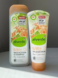 Alverde Baby Waschlotion-Shampoo Bio-Calendula, 250 ml - шампунь-гель