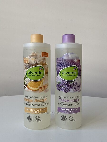 Alverde aroma schaumbad - піна для ванни від алверде 400мл - 2 види