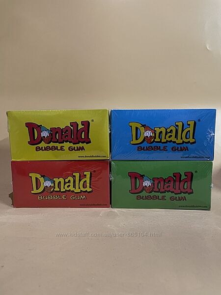 Жувальна гумка Donald Bubble Gum 100шт
