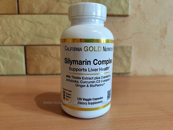 California Gold Nutrition, комплекс з силімаріном 120 капсул