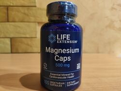 Life Extension, капсули з магнієм, 500 мг, 100 вегетаріанських капсул