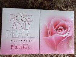 Набір набор косметики prestige с розой rose and pearl розова вода крем