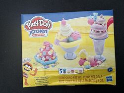 Набір для творчості Hasbro Play-Doh Кухонне начиння Стаканчики морозива E72
