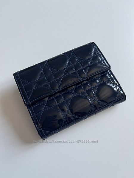 Гаманець Christian Dior Lady Dior Patent Leather Wallet оригінал 