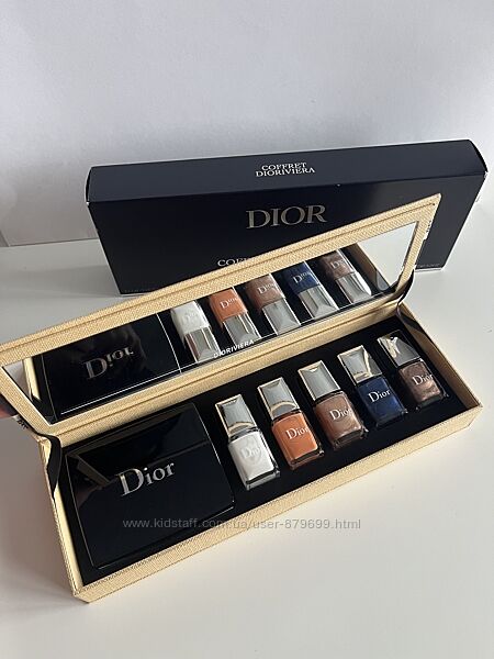 Лімітований набір Dior Dioriviera Палетка тіней і лаки у футлярі оригінал 